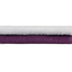 Käsipyyhe Linento Tarilonte, 50x90cm, vaaleanharmaa/violetti, 2kpl
