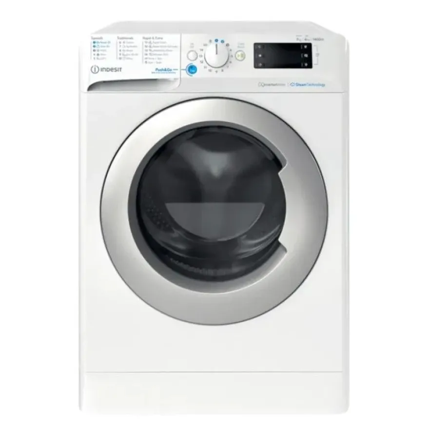 Kuivaava pesukone Indesit BDE76435WSVEE, 60cm, valkoinen