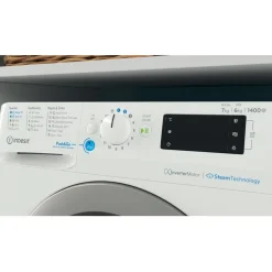 Kuivaava pesukone Indesit BDE76435WSVEE, 60cm, valkoinen