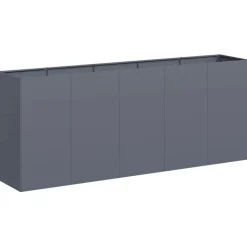 Kukkalaatikko antrasiitti 200x40x80 cm kylmävalssattu teräs (60726)