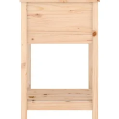 Kukkalaatikko hyllyllä, mänty, eri kokoja ja värejä
