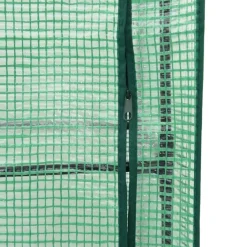Kukkalaatikko kasvihuonepeitteellä rottinkityyli 80x40x140 cm (15819)