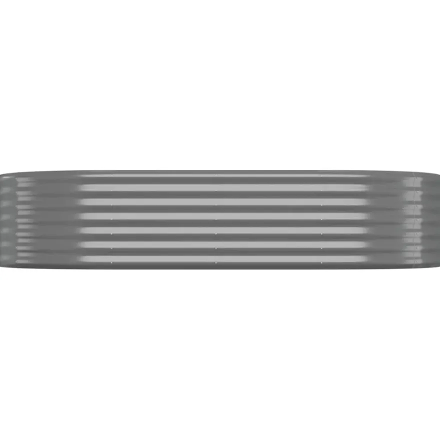 Kukkalaatikko korotettu jauhemaalattu teräs, eri kokoja ja värejä (12742)