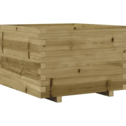Kukkalaatikko puutarhaan 70x70x49,5 cm kyllästetty mänty (47367)