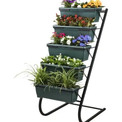 Kukkalaatikkoteline Linento Garden RS-001, 56x130cm, tummanvihreä