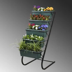 Kukkalaatikkoteline Linento Garden RS-001, 56x130cm, tummanvihreä