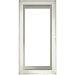 Kukkalaatikko valkoinen 40x80x80 cm teräs (60774)