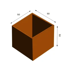 Kukkaruukku GrillSymbol Petteri Wiimaa Clara L, 50x50x50cm