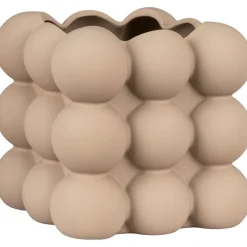 Kukkaruukku House Nordic Flowerpot, 13.5x13.5x13cm, keramiikka, ruskea