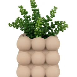 Kukkaruukku House Nordic Flowerpot, 13.5x13.5x13cm, keramiikka, ruskea