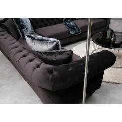 Kulmasohva Linento Furniture Bogart, vasen, ruskea