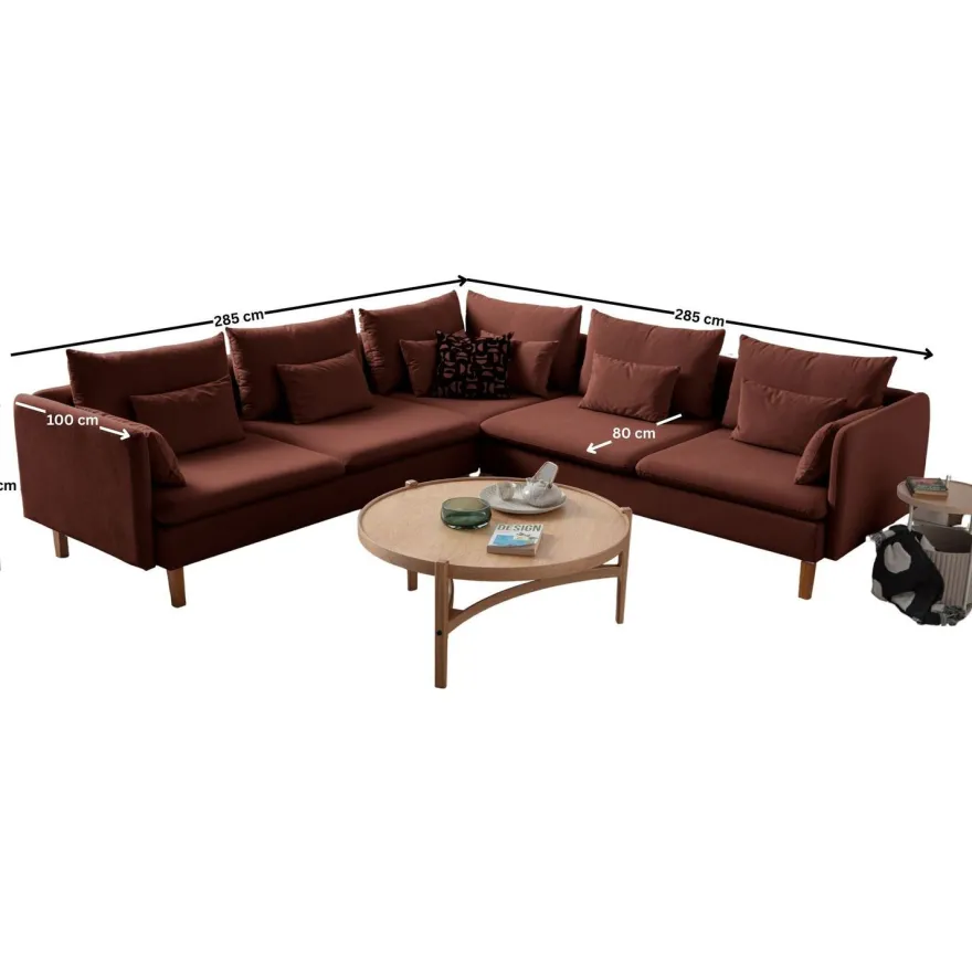 Kulmasohva Linento Furniture Flexy L, 5-istuttava