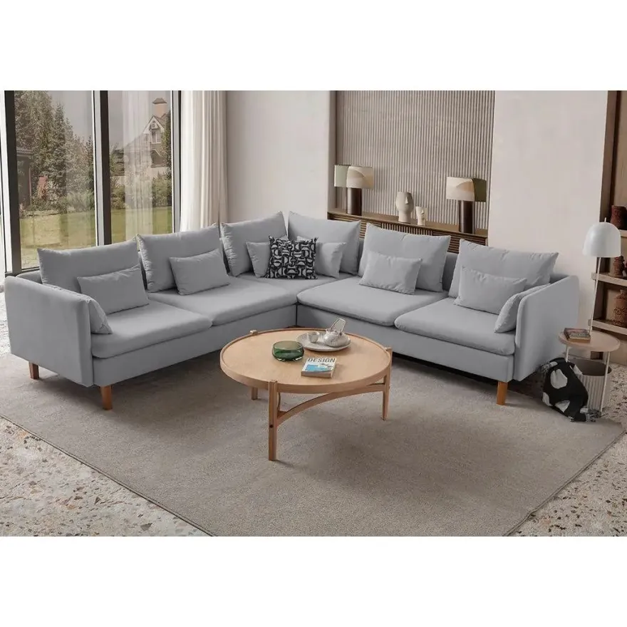 Kulmasohva Linento Furniture Flexy L, 5-istuttava