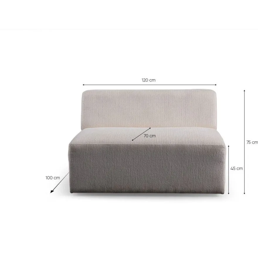 Kulmasohva Linento Furniture Melva, 5-istuttava, rahilla, valkoinen