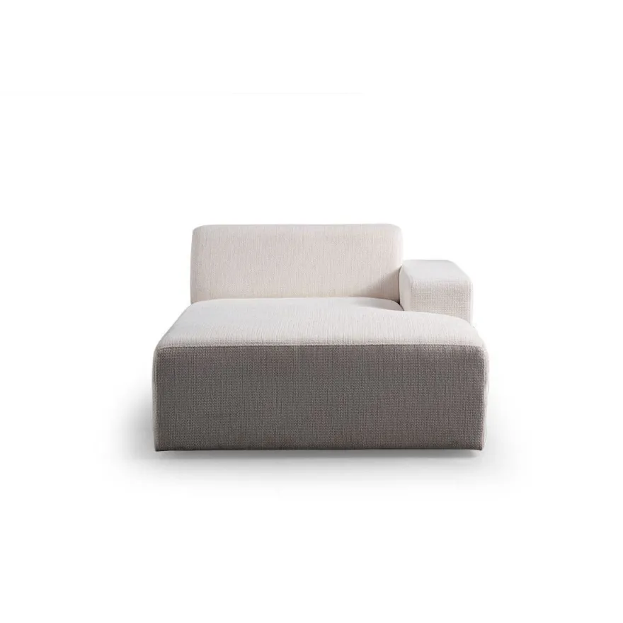 Kulmasohva Linento Furniture Melva, 5-istuttava, rahilla, valkoinen