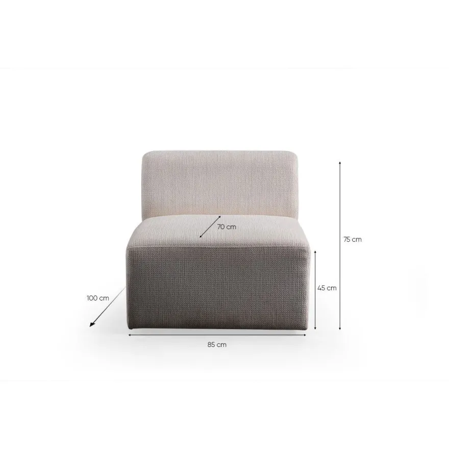 Kulmasohva Linento Furniture Melva, 5-istuttava, rahilla, valkoinen