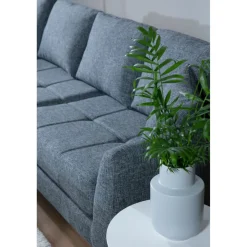 Kulmasohva Linento Furniture Tempo, vasen, harmaa