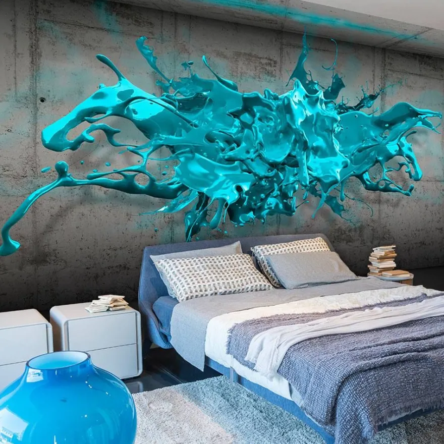 Kuvatapetti Artgeist Blue Ink Blot, eri kokoja