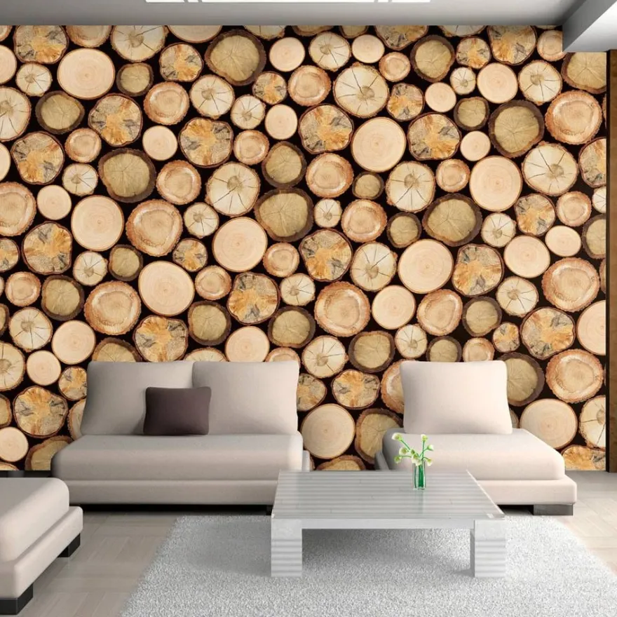 Kuvatapetti Artgeist In sawmill, eri kokoja