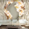 Kuvatapetti Artgeist Wreath of orchids, eri kokoja