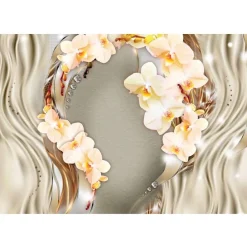 Kuvatapetti Artgeist Wreath of orchids, eri kokoja