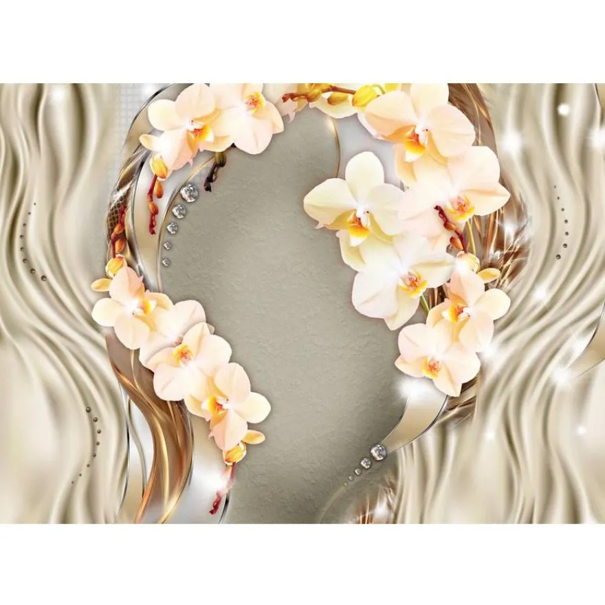 Kuvatapetti Artgeist Wreath of orchids, eri kokoja