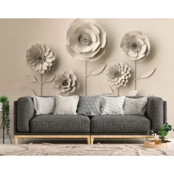 Kuvatapetti A.S. Creation THE WALL 38293-1, 371x280cm, valkoinen
