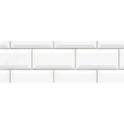 Kuvatapetti Rebel Walls Bistro Tiles White, non-woven, mittatilaus