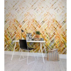 Kuvatapetti Rebel Walls Dream Weaver Yellow, non-woven, mittatilaus
