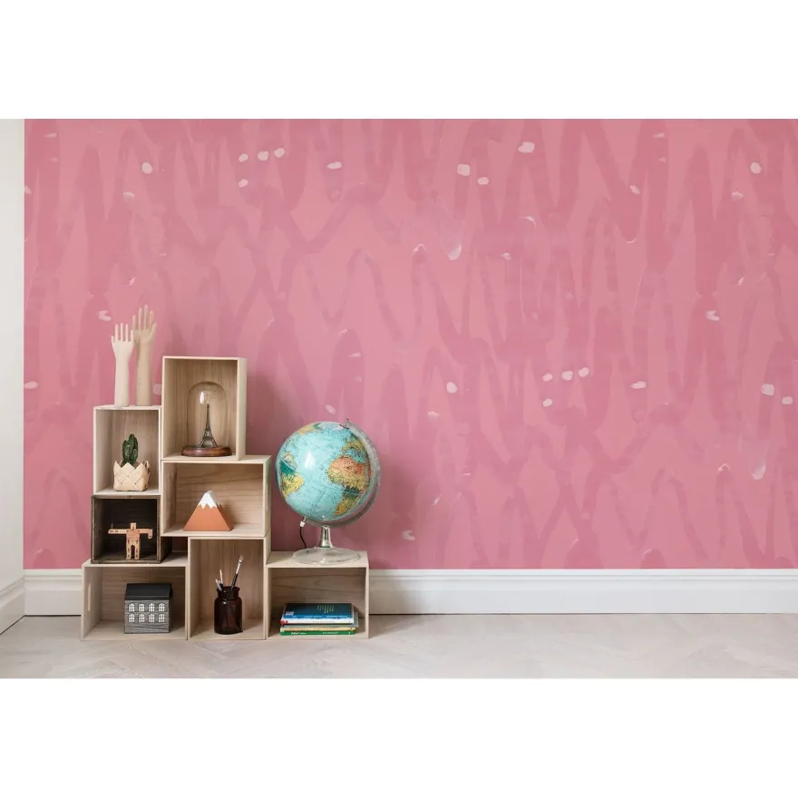 Kuvatapetti Rebel Walls Pulse of Passion Pink, non-woven, mittatilaus