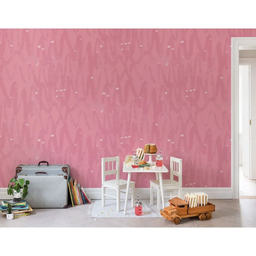 Kuvatapetti Rebel Walls Pulse of Passion Pink, non-woven, mittatilaus