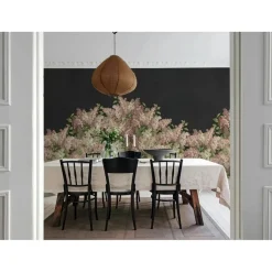 Kuvatapetti Rebel Walls Syringa Flowers musta, mittatilaus, non-woven