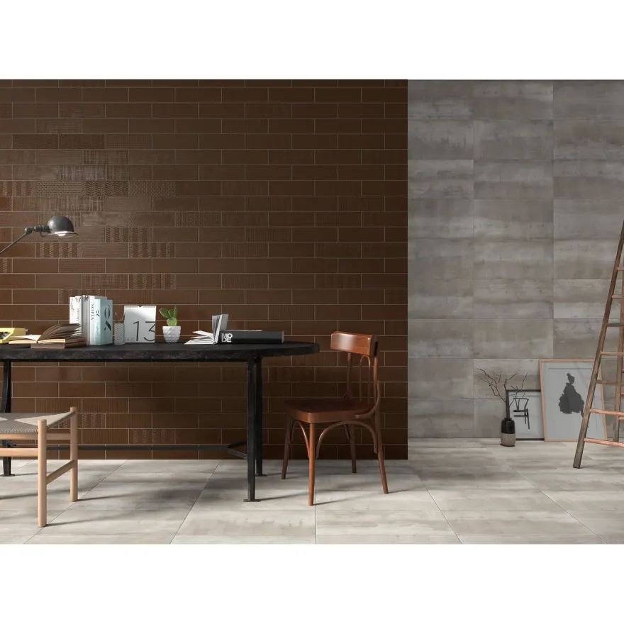 Kuviolaatta Pukkila Soho Chocolat, himmeä, struktuuri, 297x97mm