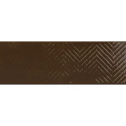 Kuviolaatta Pukkila Soho Chocolat, kiiltävä, struktuuri, 297x97mm