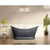 Kylpyamme GemLook WS-T-052/68, 280l, 172 x 81 x 78 cm, kupari, mattamusta viimeistely