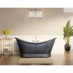 Kylpyamme GemLook WS-T-052/68, 280l, 172 x 81 x 78 cm, kupari, mattamusta viimeistely