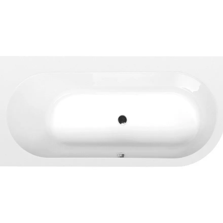 Kylpyamme Interia Astra 165x800x480 mm, vasen, valkoinen