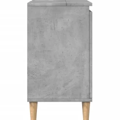 Kylpyhuoneen allaskaappi betoninharmaa 58x33x60 cm tekninen puu (57113)