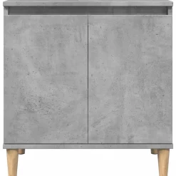 Kylpyhuoneen allaskaappi betoninharmaa 58x33x60 cm tekninen puu (57113)