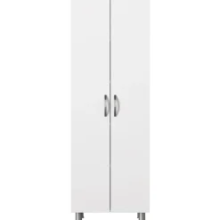Kylpyhuoneen kaappi Linento Furniture Arizona 2, 59.4x173.6cm, valkoinen