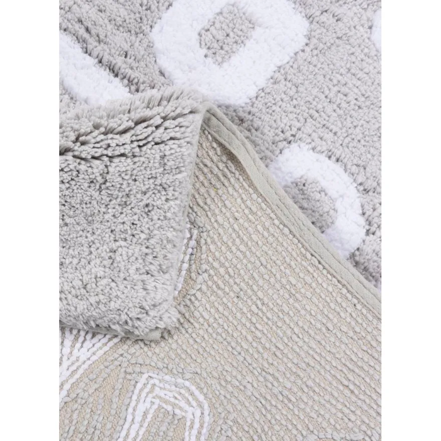 Kylpyhuoneen matto Tom Tailor Cotton Design Splash, 60x100cm/70x120cm, harmaa