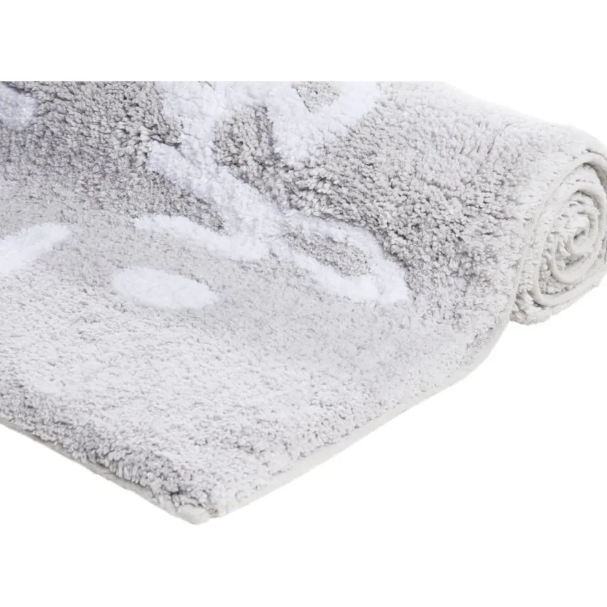 Kylpyhuoneen matto Tom Tailor Cotton Design Splash, 60x100cm/70x120cm, harmaa