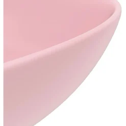 Kylpyhuoneen pesuallas keraaminen pinkki pyöreä