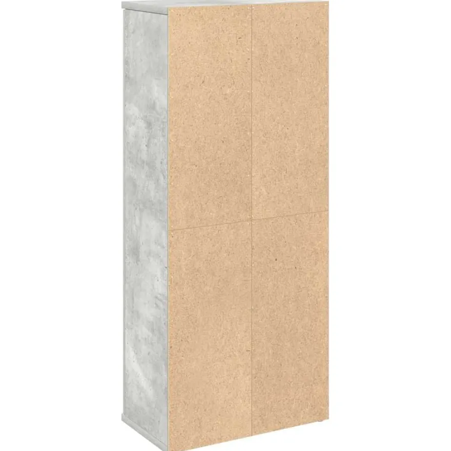Kylpyhuonekaappi rullatelineellä Betoninharmaa 39x22x90 cm (58527)