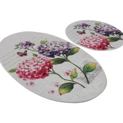 Kylpyhuonemattosetti Linento Ortanca, 2kpl, beige