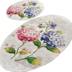 Kylpyhuonemattosetti Linento Ortanca, 2kpl, beige