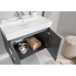Kylpyhuoneryhmä Linento Bathroom Carlsbad Grey peili, eri kokoja