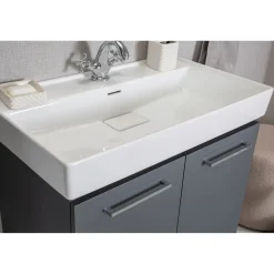 Kylpyhuoneryhmä Linento Bathroom Carlsbad 80 Grey peili + sivukaappi