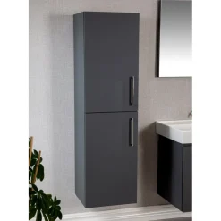 Kylpyhuoneryhmä Linento Bathroom Carlsbad 80 Grey peili + sivukaappi