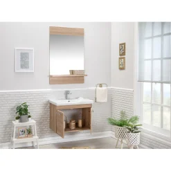Kylpyhuoneryhmä Linento Bathroom Sequoia peili, eri kokoja
